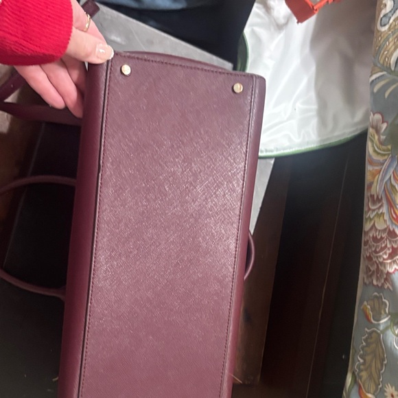 Kate Spade Cameron Street Candace Burgandy Saffiano leatherSatchel Bag - Picture 12 of 13